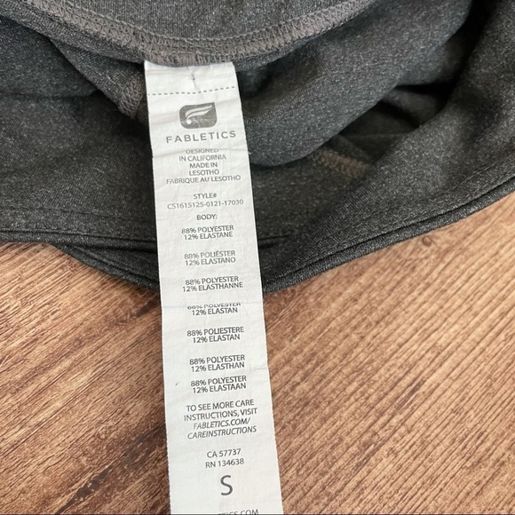 Fabletics Brown Tulip Waistband Cropped Leggings - Picture 4 of 4